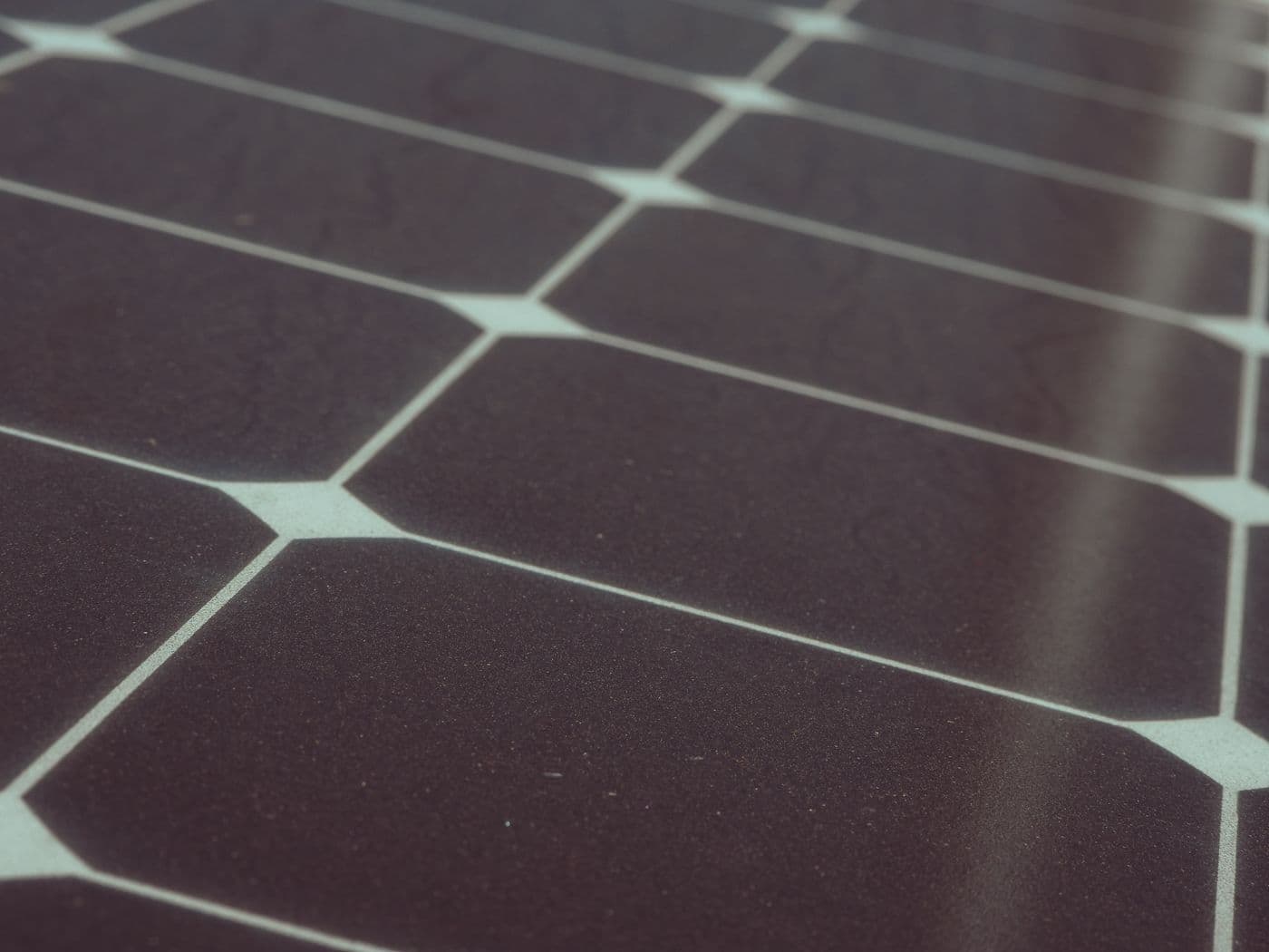 Close-up of a solar module